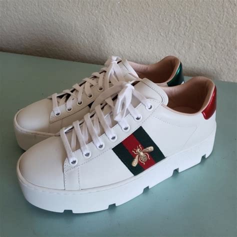 gucci platform sneakers replica|gucci new ace platform sneakers.